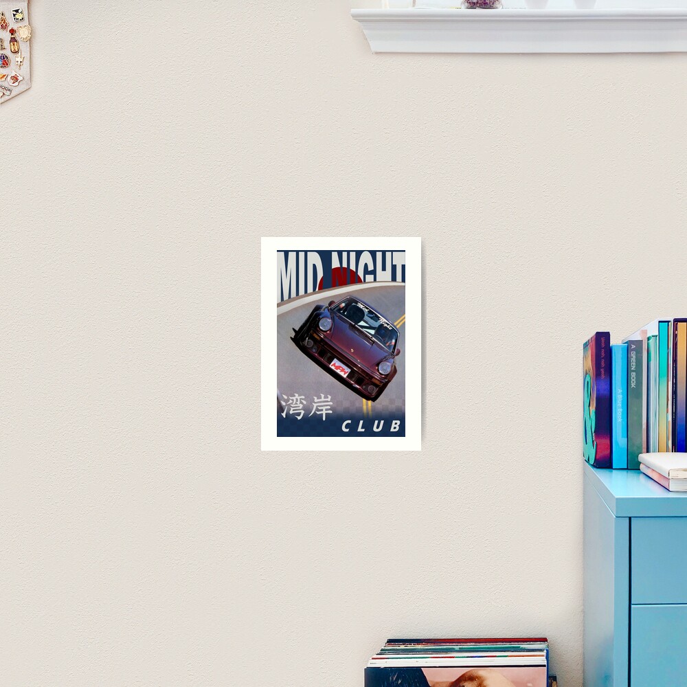 Mid Night Club Japan - Porsche 911 Art Print