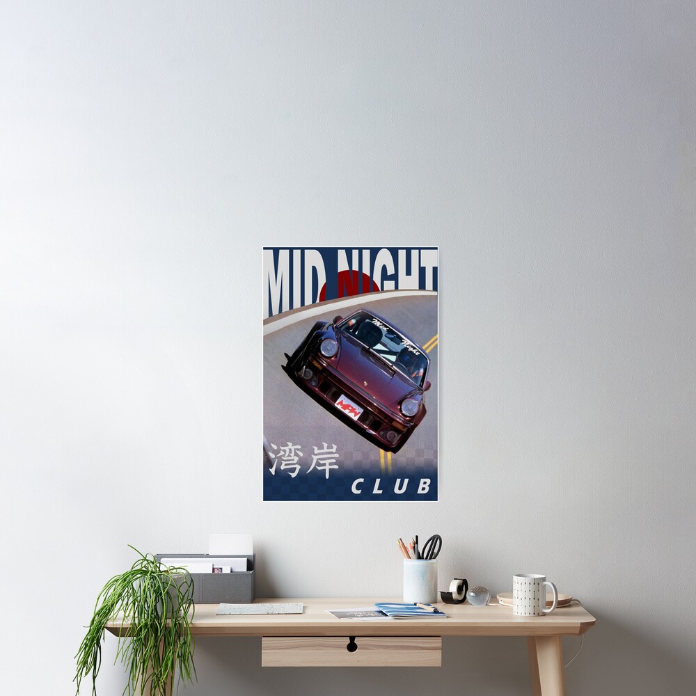 Mid Night Club Japan - Porsche 911 Poster