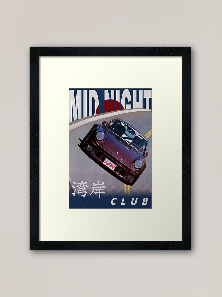 Alternate view of Mid Night Club Japan - Porsche 911 Framed Art Print