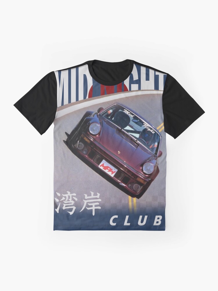 Alternate view of Mid Night Club Japan - Porsche 911 Graphic T-Shirt