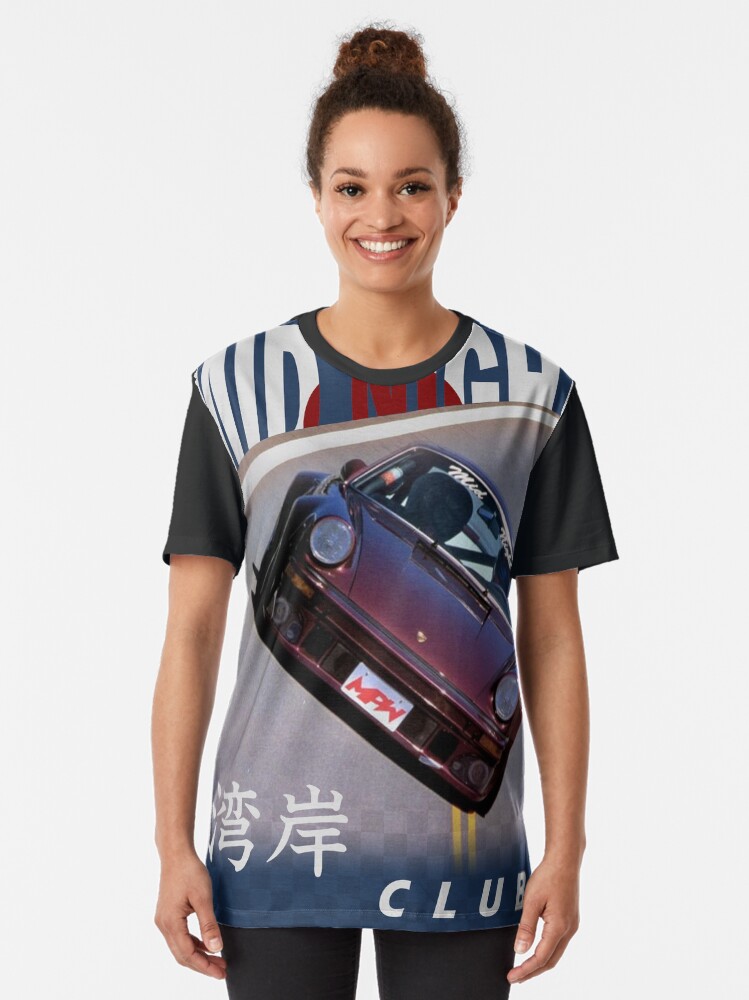 Alternate view of Mid Night Club Japan - Porsche 911 Graphic T-Shirt