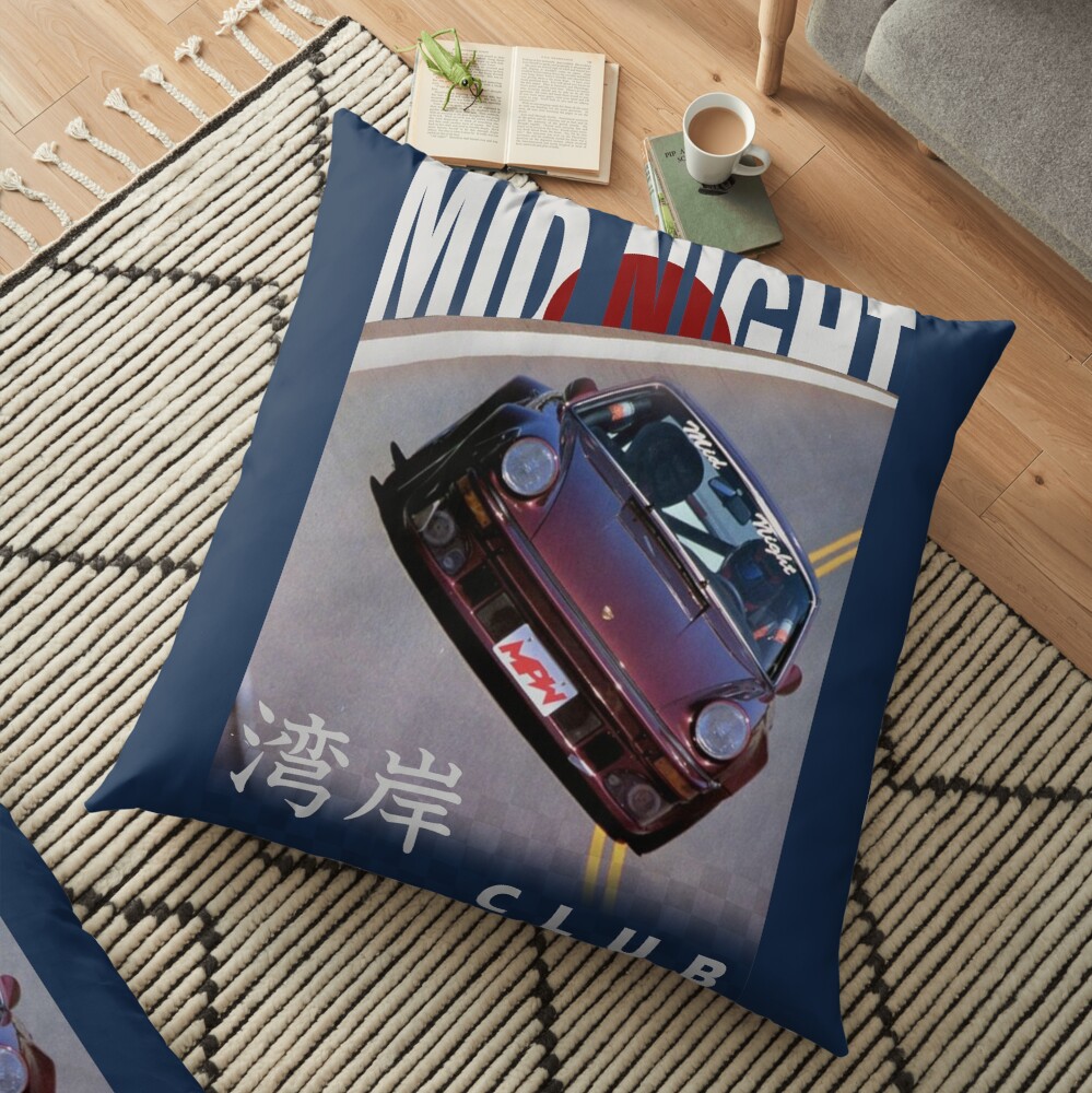Mid Night Club Japan - Porsche 911 Floor Pillow