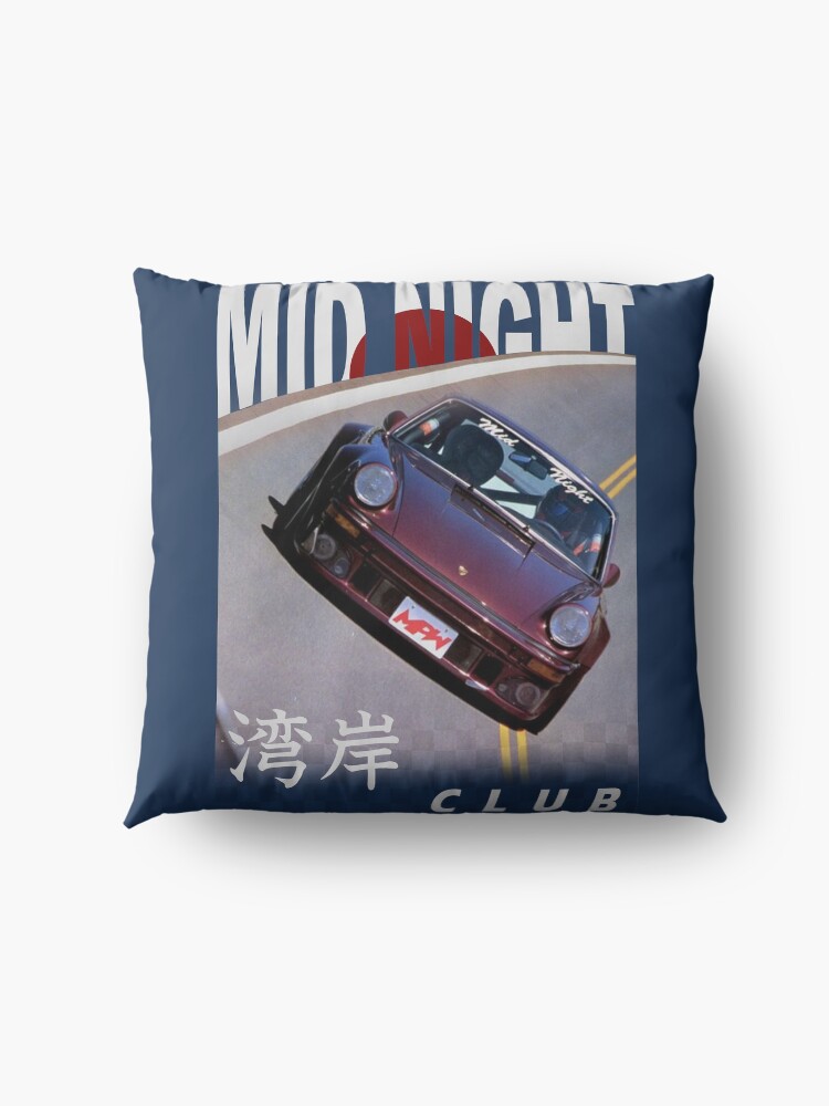 Alternate view of Mid Night Club Japan - Porsche 911 Floor Pillow