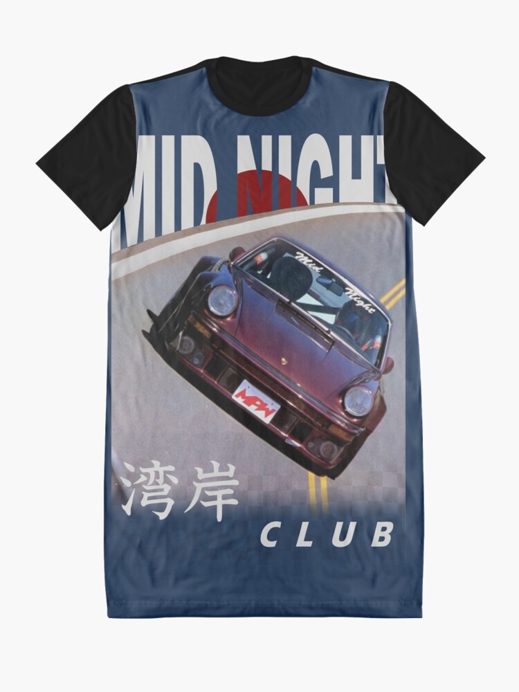 Alternate view of Mid Night Club Japan - Porsche 911 Graphic T-Shirt Dress