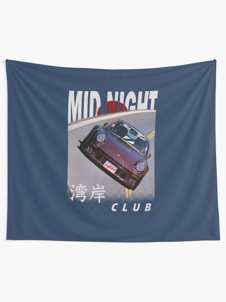Alternate view of Mid Night Club Japan - Porsche 911 Tapestry