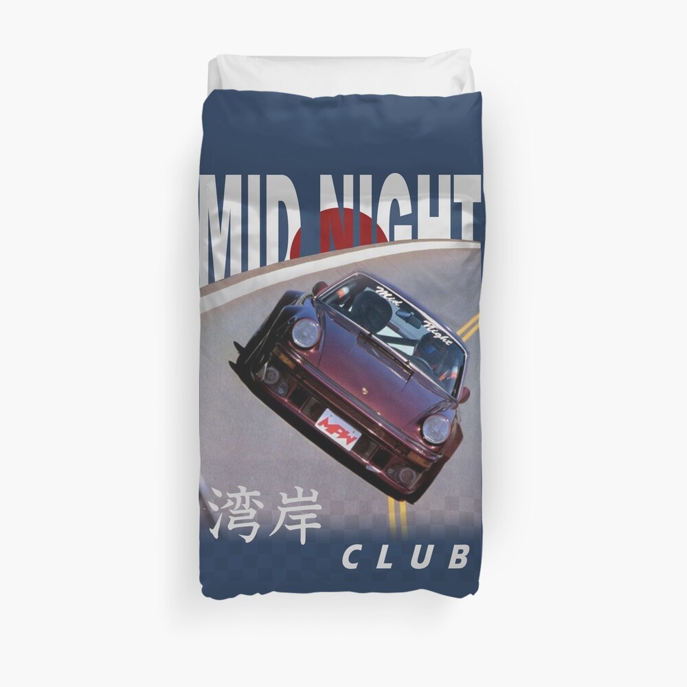 Mid Night Club Japan - Porsche 911 Duvet Cover
