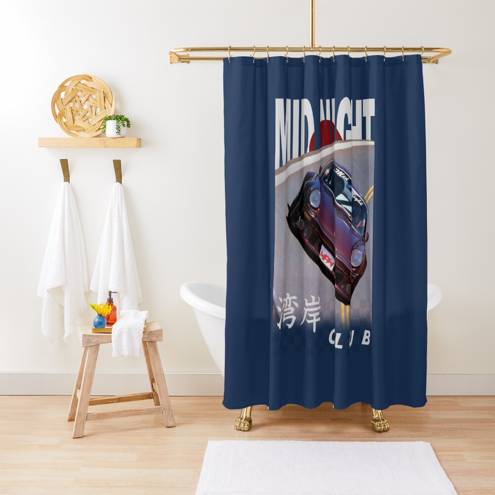 Mid Night Club Japan - Porsche 911 Shower Curtain