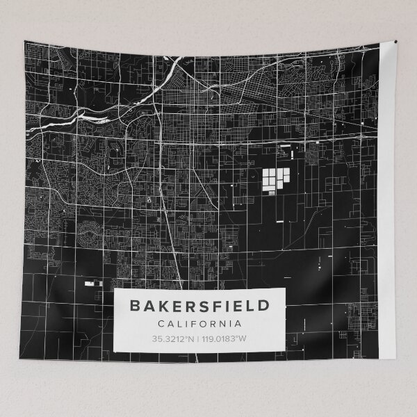 Item preview, Bakersfield California map – Bakersfield CA designed and sold by Kara515.