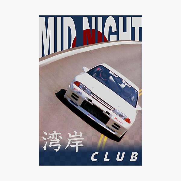 Mid Night Club Japan - Nissan R32 Photographic Print