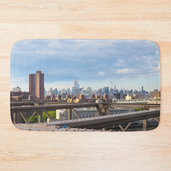 Item preview, NYC view on the skyline of Manhattan from Brooklyn bridge designed and sold by AHELENE.