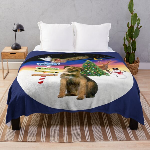 Item preview, Christmas Signs with a Border Terrier designed and sold by JeanBFitzgerald.