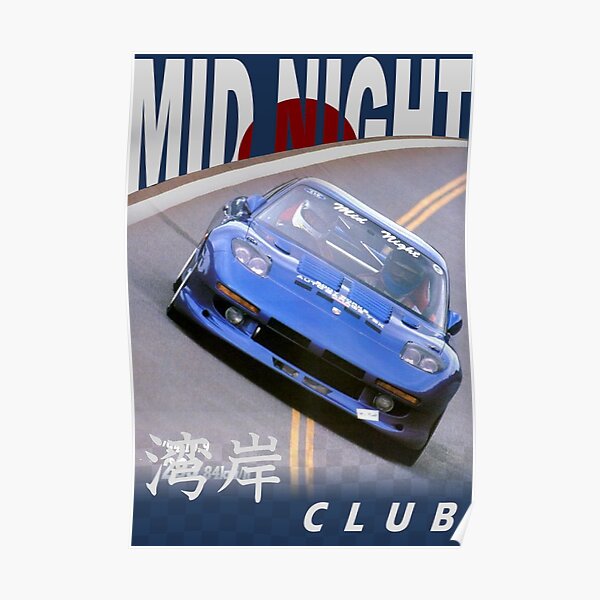 Mid Night Club Japan - Mazda RX7 Poster