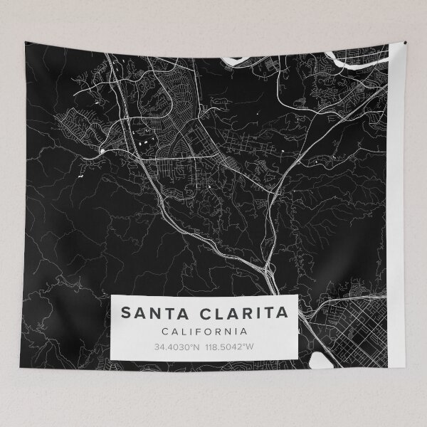 Item preview, Santa Clarita Map designed and sold by Kara515.