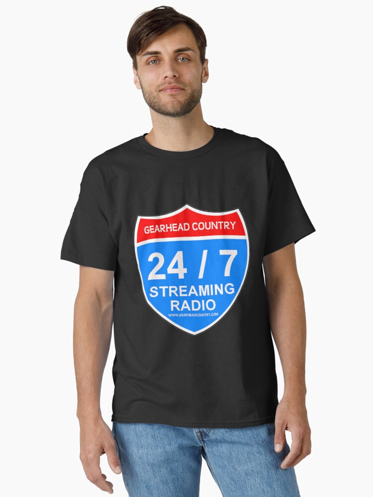 Thumbnail 2 of 7, Classic T-Shirt, Gearhead Country Radio T Shirt designed and sold by ianrome.