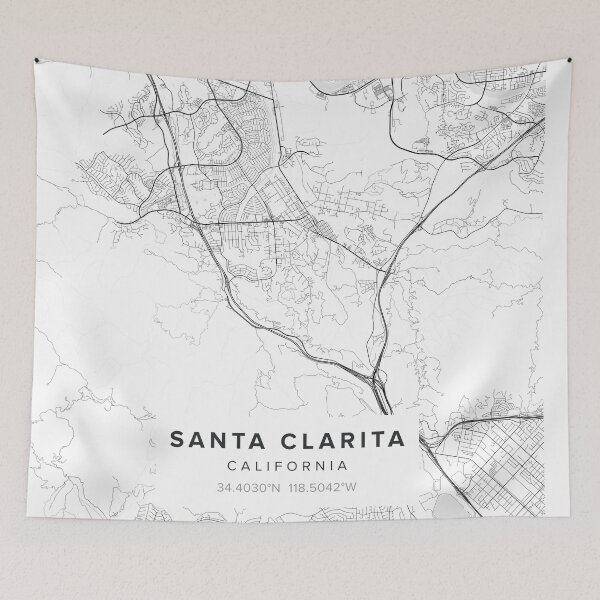 Item preview, Santa Clarita Map designed and sold by Kara515.