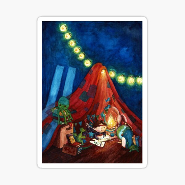 A Homemade Teepee Sticker