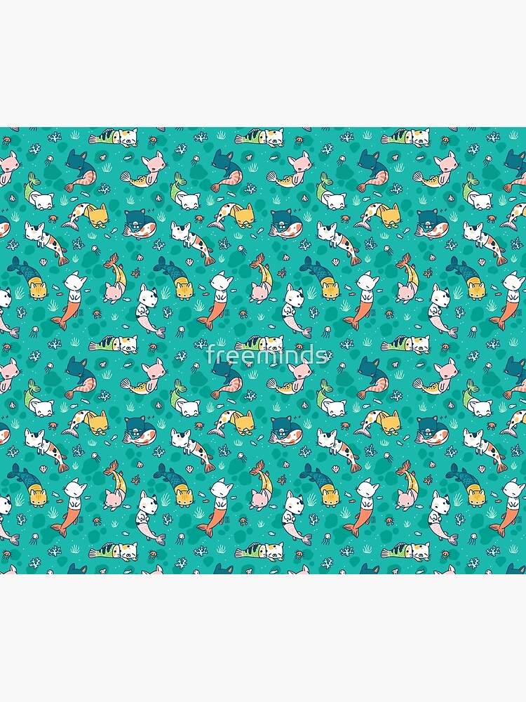 Meowmaids Teal by freeminds