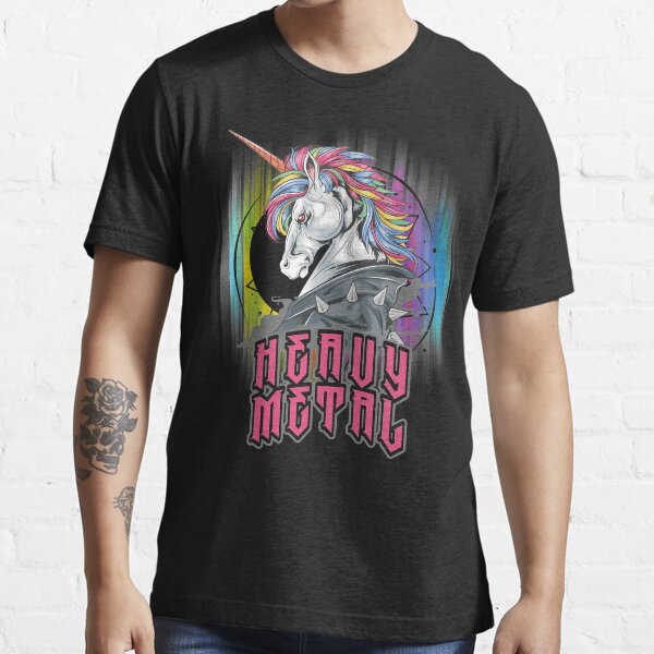 Funny Heavy Metal Unicorn For The Death Metal Band Essential T-Shirt
