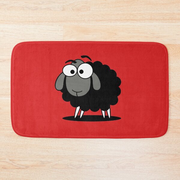 Item preview, Black Sheep Cartoon Funny T-Shirt Sticker Duvet Cover designed and sold by deanworld.
