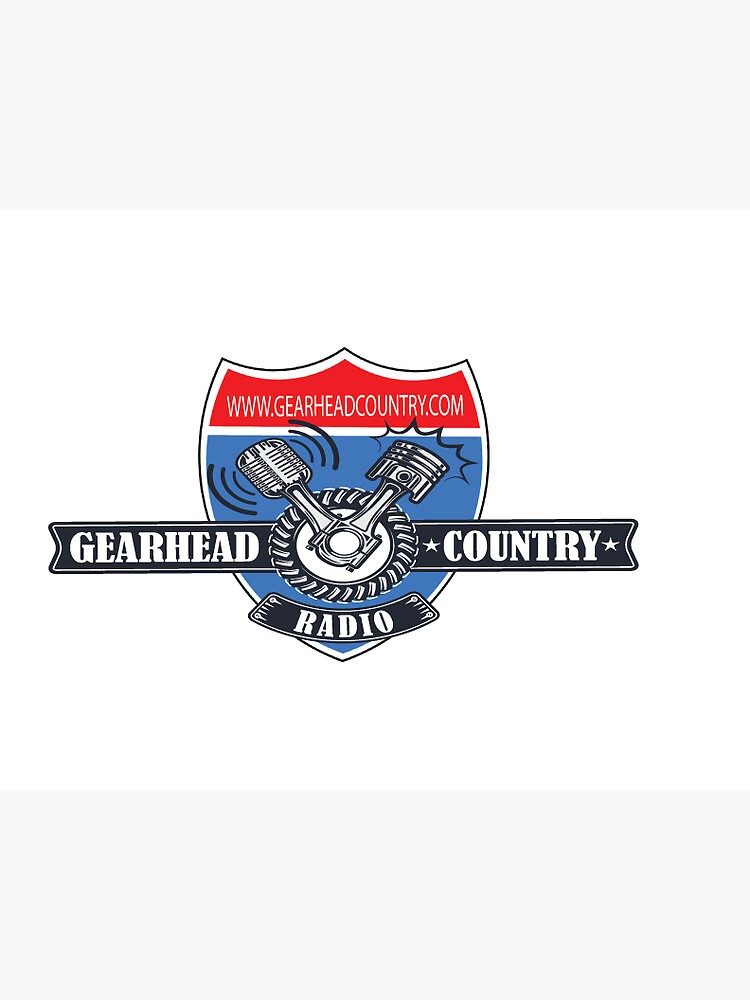 Thumbnail 3 of 3, Sticker, Gearhead Country Radio - Piston Mic Combo designed and sold by ianrome.