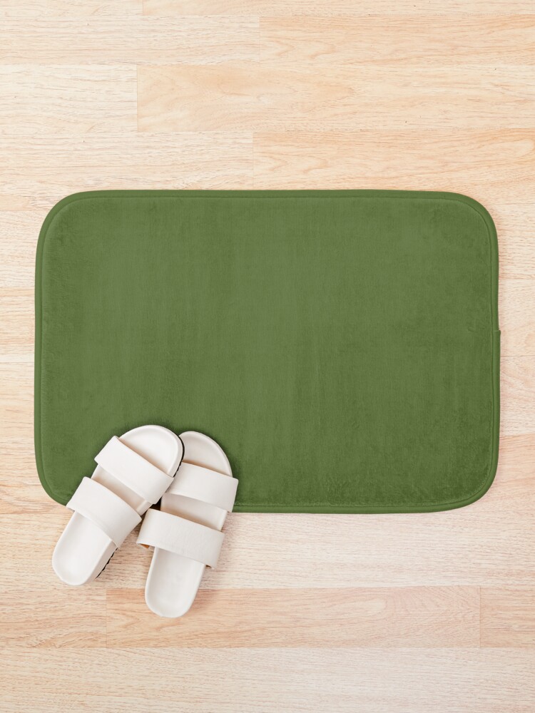 "color dark olive green" Bath Mat for Sale by kultjers Redbubble