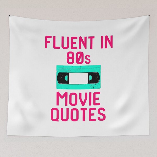 Item preview, Fluent in 80s Movie Quotes Funny Cassette VCR designed and sold by at85productions.