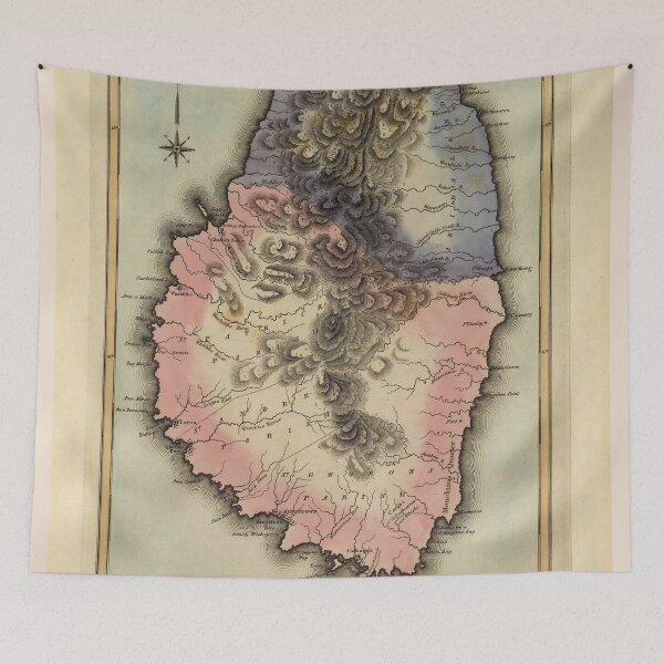 Item preview, Vintage St Vincent Island Map (1823) designed and sold by BravuraMedia.