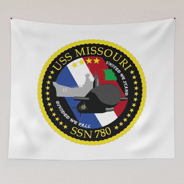 Item preview, SSN-780 USS Missouri Crest designed and sold by Nikki SpaceStuffPlus.