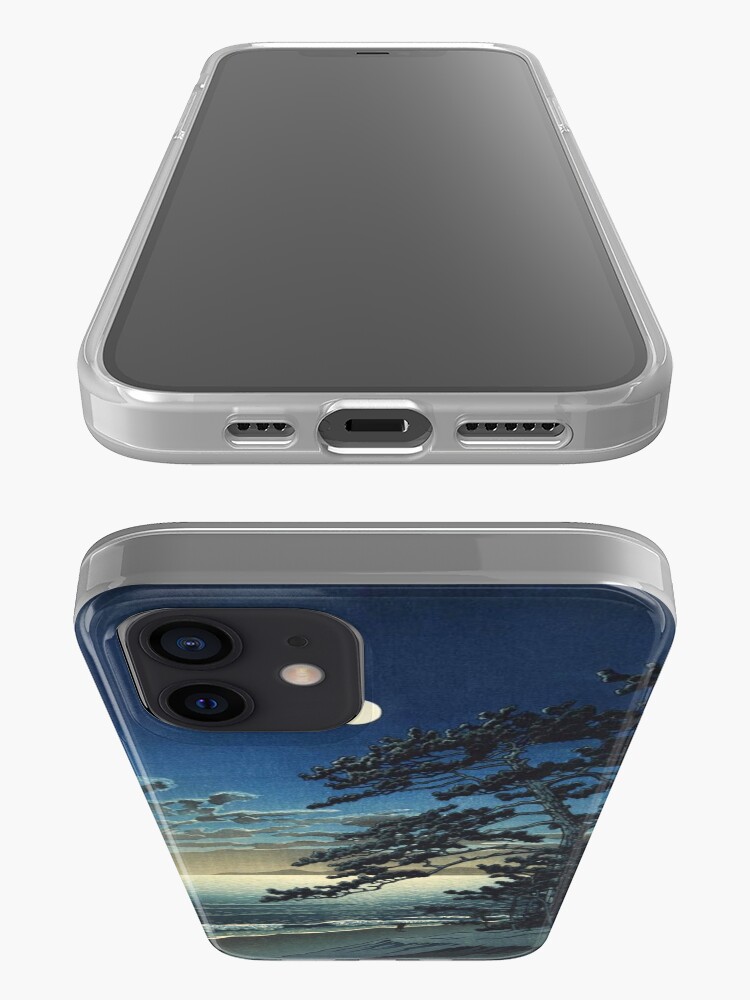 Alternate view of Moon over Ninomiya Beach by Kawase Hasui iPhone Case & Cover