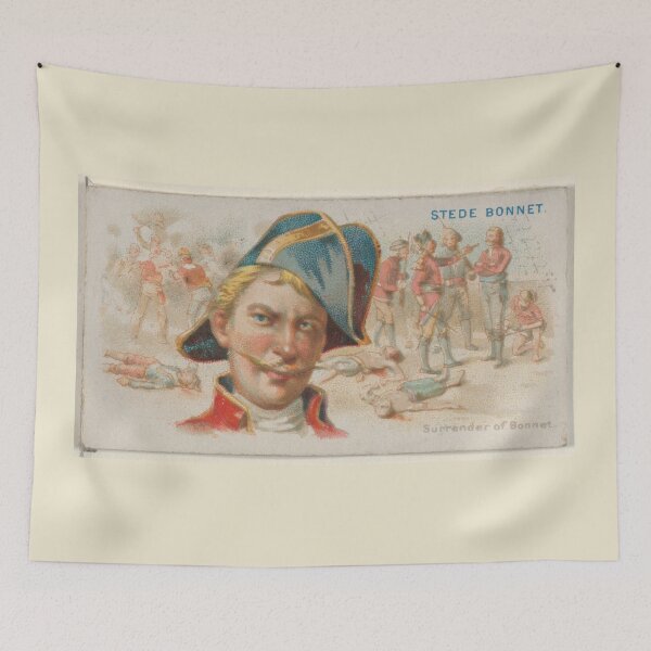 Item preview, Vintage Stede Bonnet Portrait Illustration (1888) designed and sold by BravuraMedia.