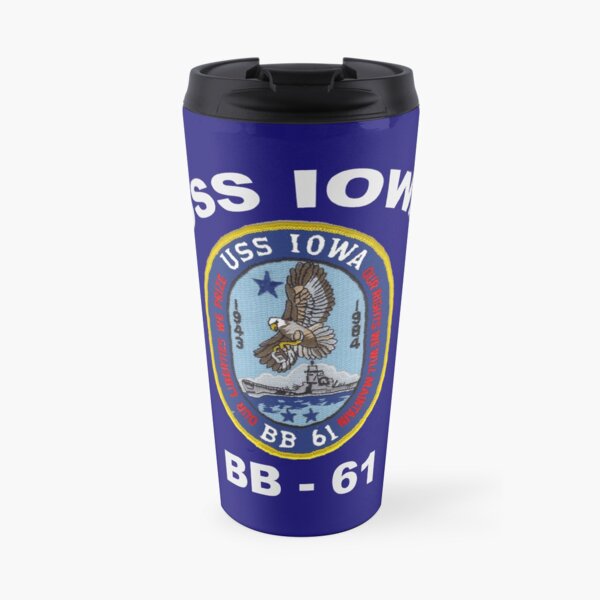 USS Iowa (BB-61) for Dark Colors Travel Mug