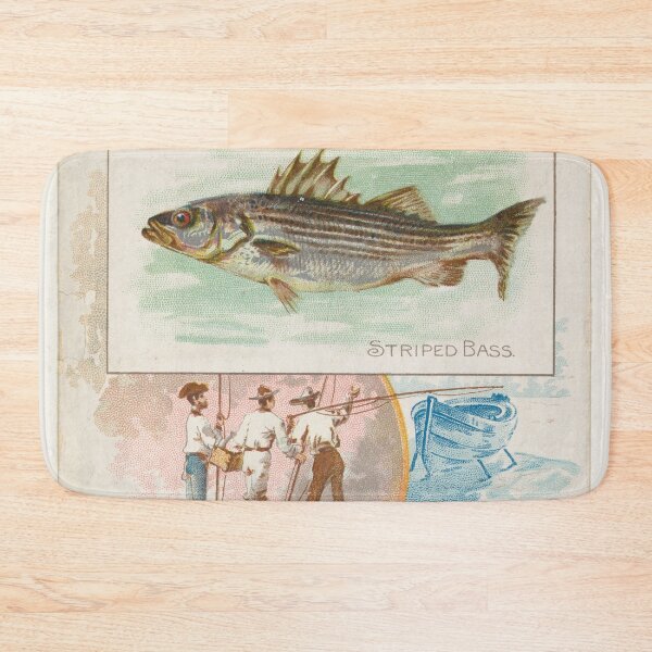 Item preview, Vintage Striped Bass Illustration (1889) designed and sold by BravuraMedia.
