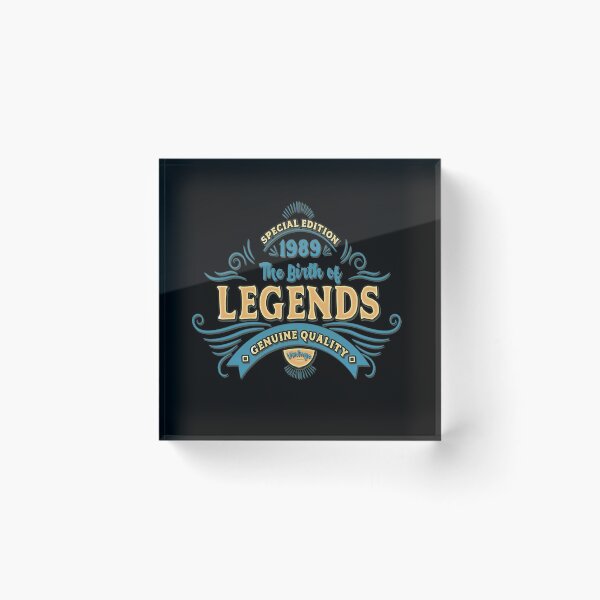 Item preview, Born 1989 - Legends Birthday Funny Gift designed and sold by Dubbra.