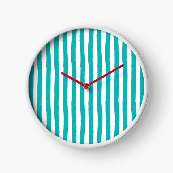 Item preview, Preppy Turquoise and White Cabana Stripes designed and sold by CafePretzel.
