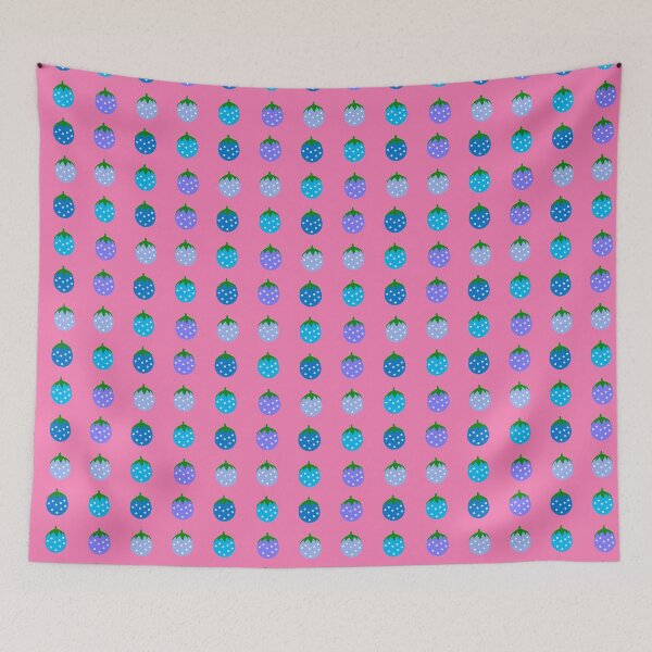 Item preview, wild strawberries in purple and blue designed and sold by M-Lorentsson.