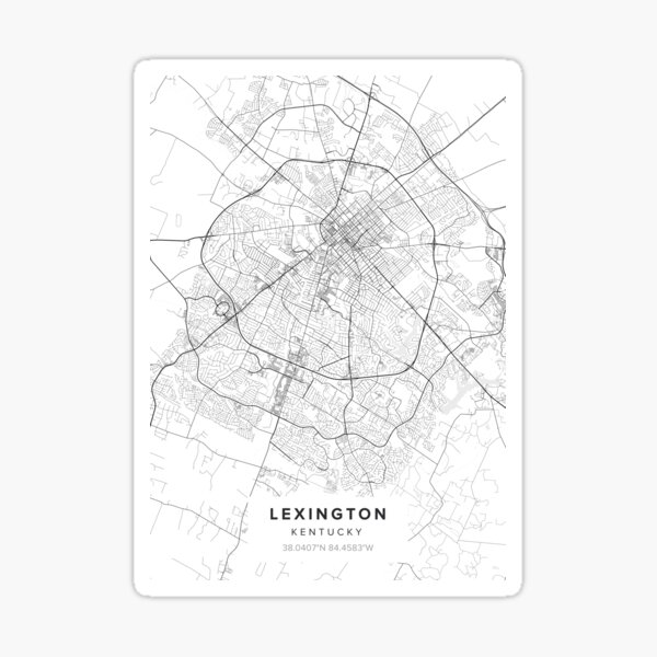 Artikel-Vorschau von Lexington KY Karte, designt und verkauft von Kara515.