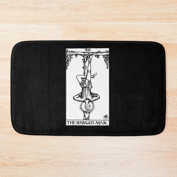 Artikelvorschau, Tarotkarte: The Hanged Man schwarz & amp; Weiß entworfen und verkauft von tarotcarddesign.