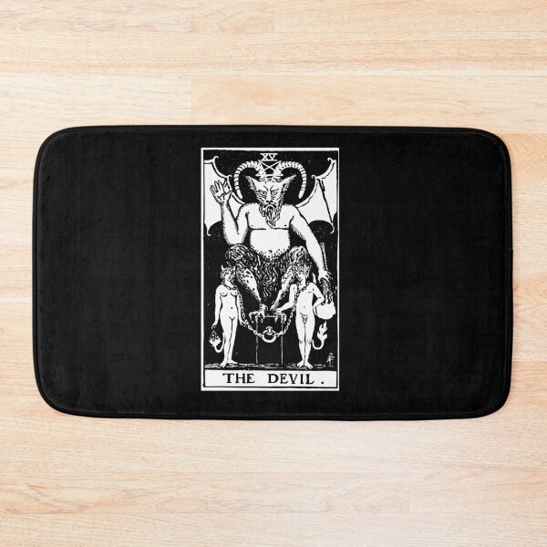 Artikelvorschau, Tarotkarte: Der Teufel schwarz & amp; Weiß entworfen und verkauft von tarotcarddesign.