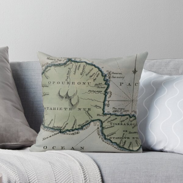 Item preview, Vintage Map of Tahiti (1800) designed and sold by BravuraMedia.
