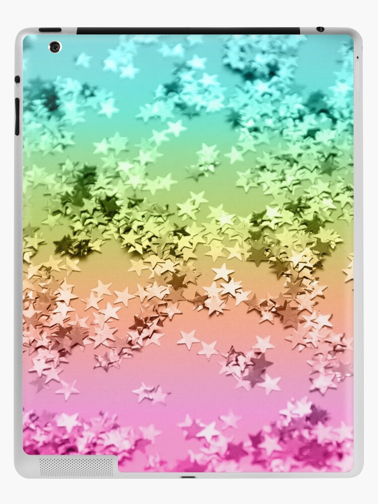 All Over Rainbow Glitter Stars iPad Case & Skin for Sale by