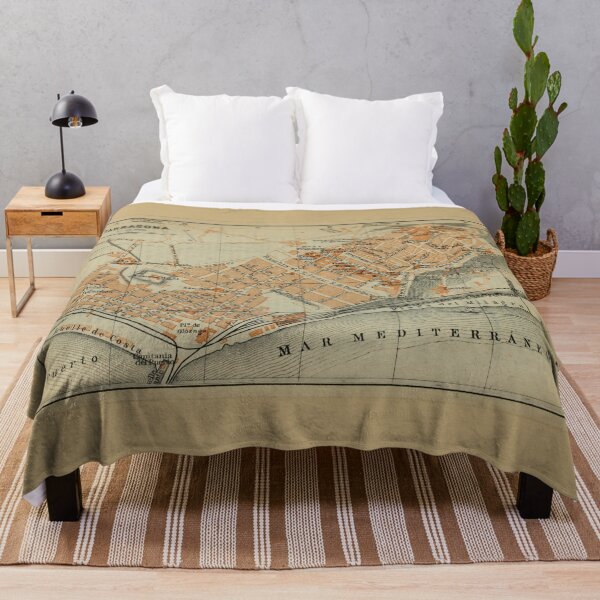 Item preview, Vintage Tarragona Spain Map (1913) designed and sold by BravuraMedia.