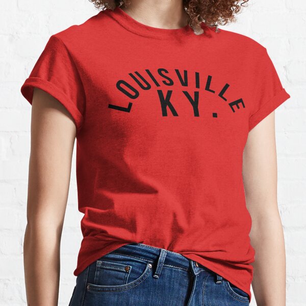  Mens Louisville Kentucky KY Vintage Sports Design Red