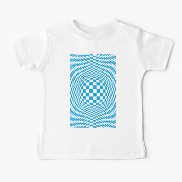#Optical #Checker #Illusion #Pattern, design, chess, abstract, grid, square, checkerboard, illusion Baby T-Shirt