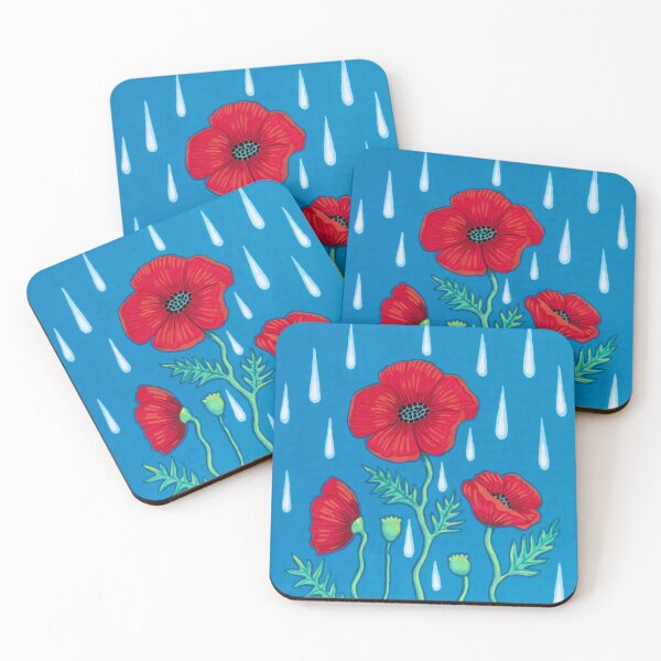 Item preview, Poppies in the rain designed and sold by Soozie Wray.