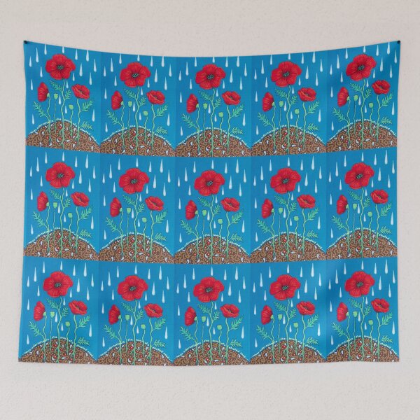 Item preview, Poppies in the rain designed and sold by Soozie Wray.