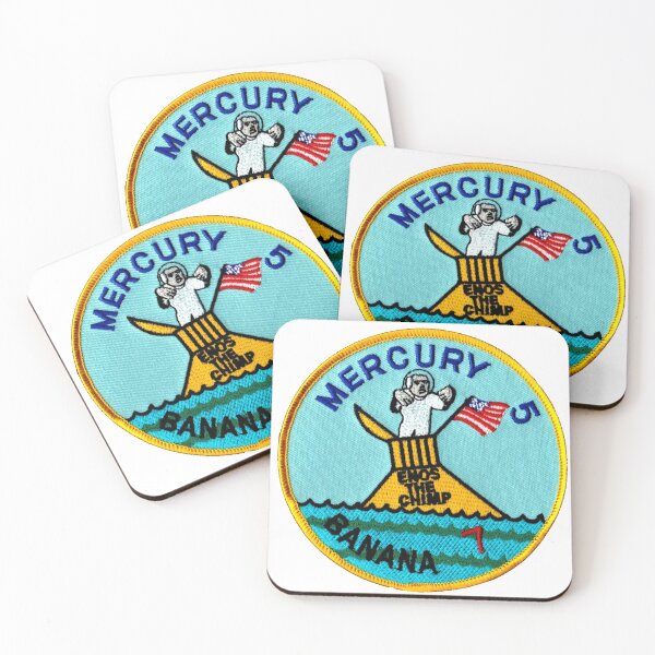 Item preview, Mercury 5 Enos and Banana 7 designed and sold by Nikki SpaceStuffPlus.
