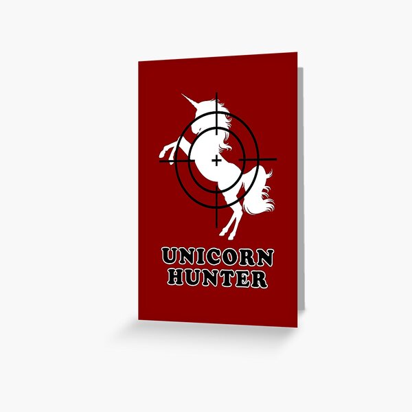 Unicorn Hunter Greeting Card