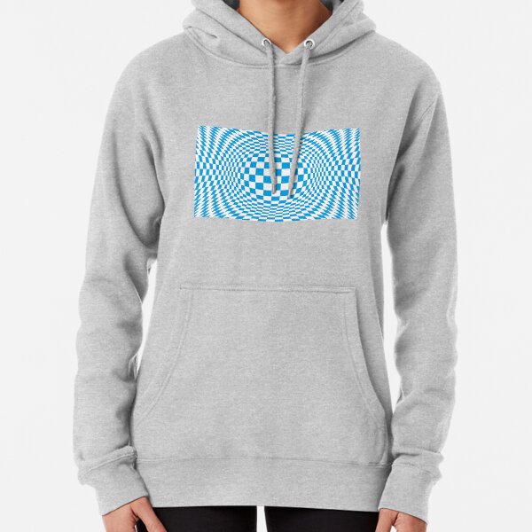 #Optical #Checker #Illusion #Pattern, design, chess, abstract, grid, square, checkerboard, illusion Pullover Hoodie