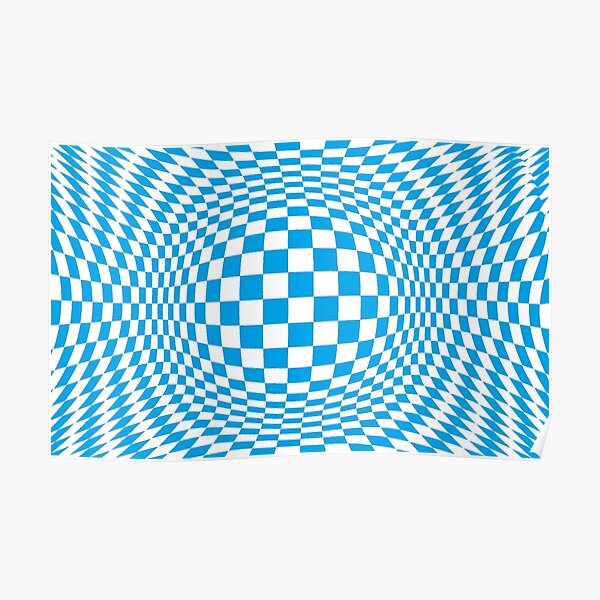 #Optical #Checker #Illusion #Pattern, design, chess, abstract, grid, square, checkerboard, illusion Poster