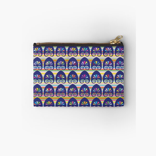Item preview, Multicolored fans and stripes pattern designed and sold by Anna Lemos.